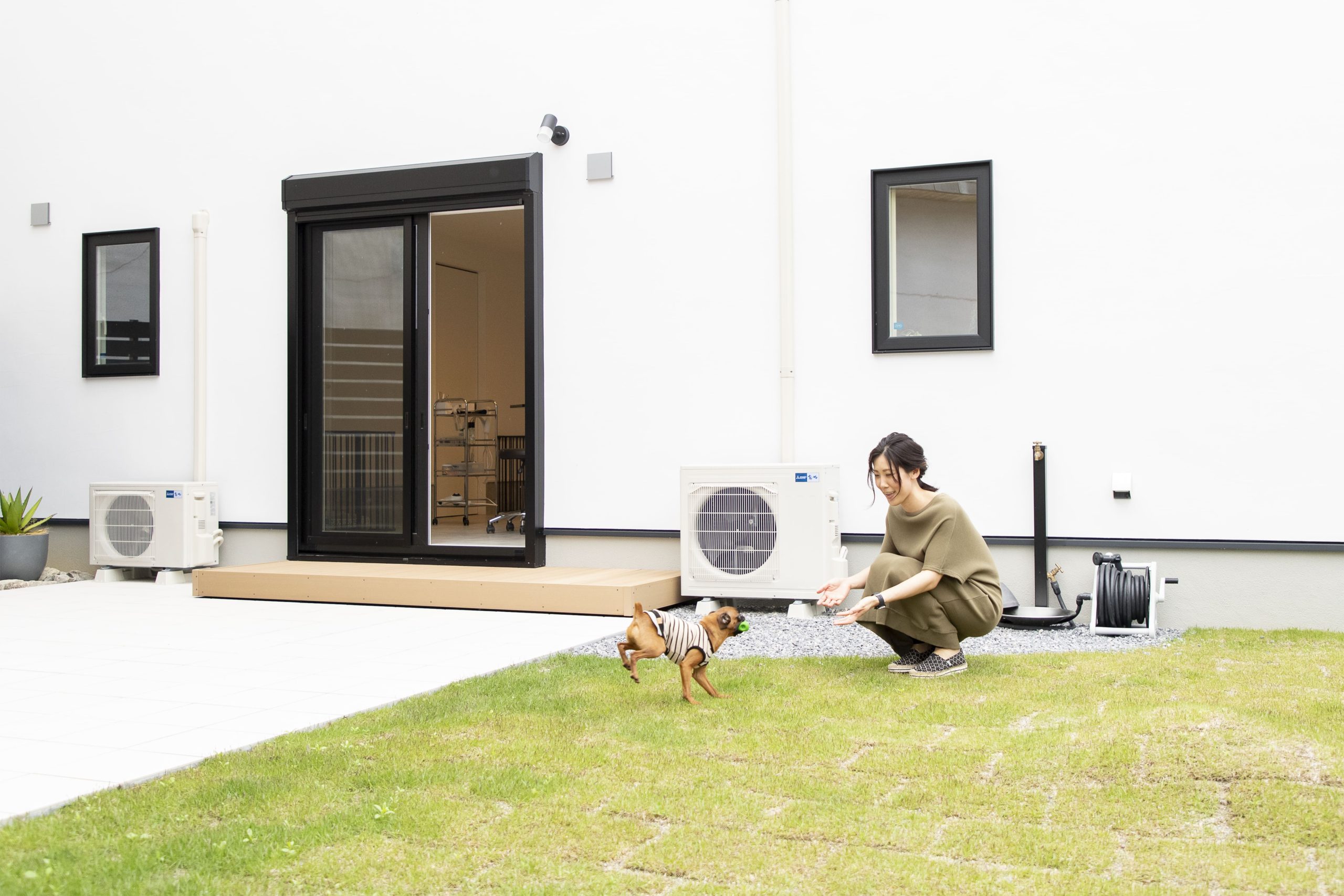 愛犬と暮らす ドッグサロン併用住宅
